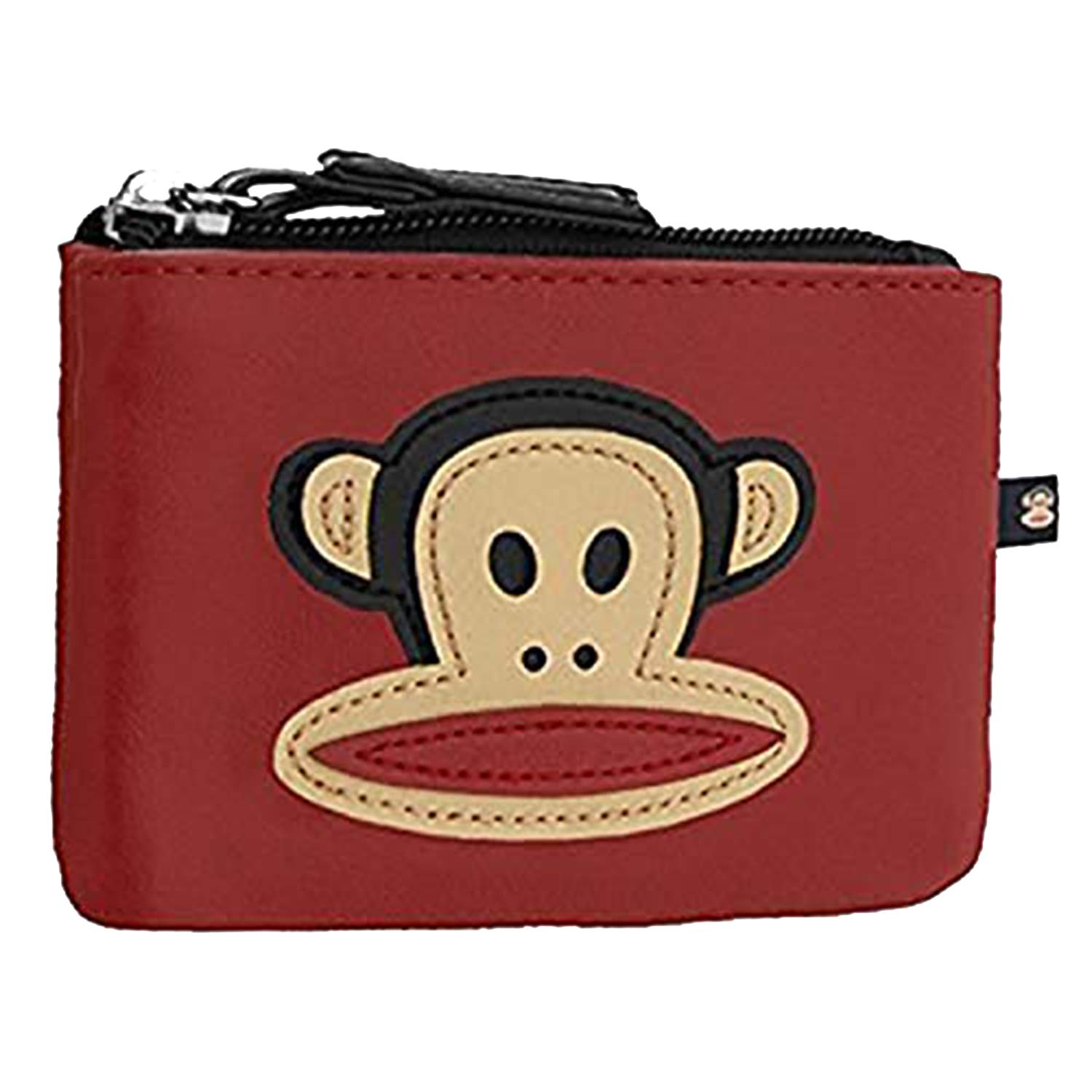 Paul Frank Julius The Monkey Faux Leather Crossbody Purse - Red Handbag for Women, Fashionable & Durable, Perfect for Daily Use, Work, and Casual Outings