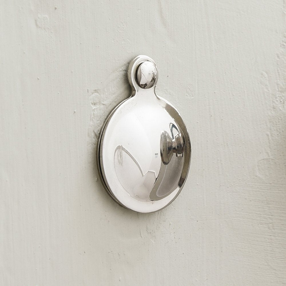 Polished Nickel Round Covered Escutcheon - Elegant Door Plate for Modern Homes | Perfect for Interior Doors, Cabinets & Bathroom Fixtures