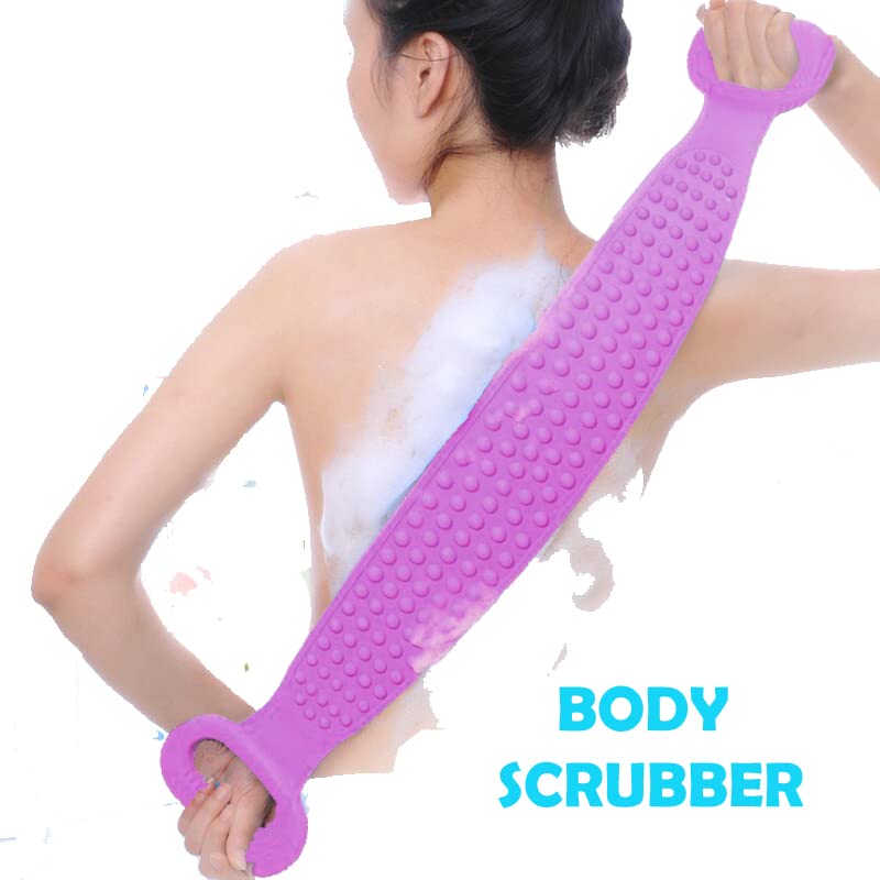 Smart Buy Bath Brush for Back Scrubber - Exfoliating Body Washer with Smooth Bristles for Men & Women [Pack of 1] - Perfect for Shower, Bath & Spa Relaxation