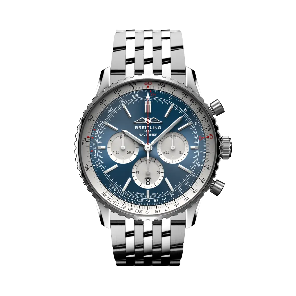 Breitling Navitimer B01 Chronograph 46mm Men's Watch AB0137211C1A1 - Luxury Swiss Automatic Pilot Watch with Date Display, Perfect for Aviation Professionals & Watch Collectors