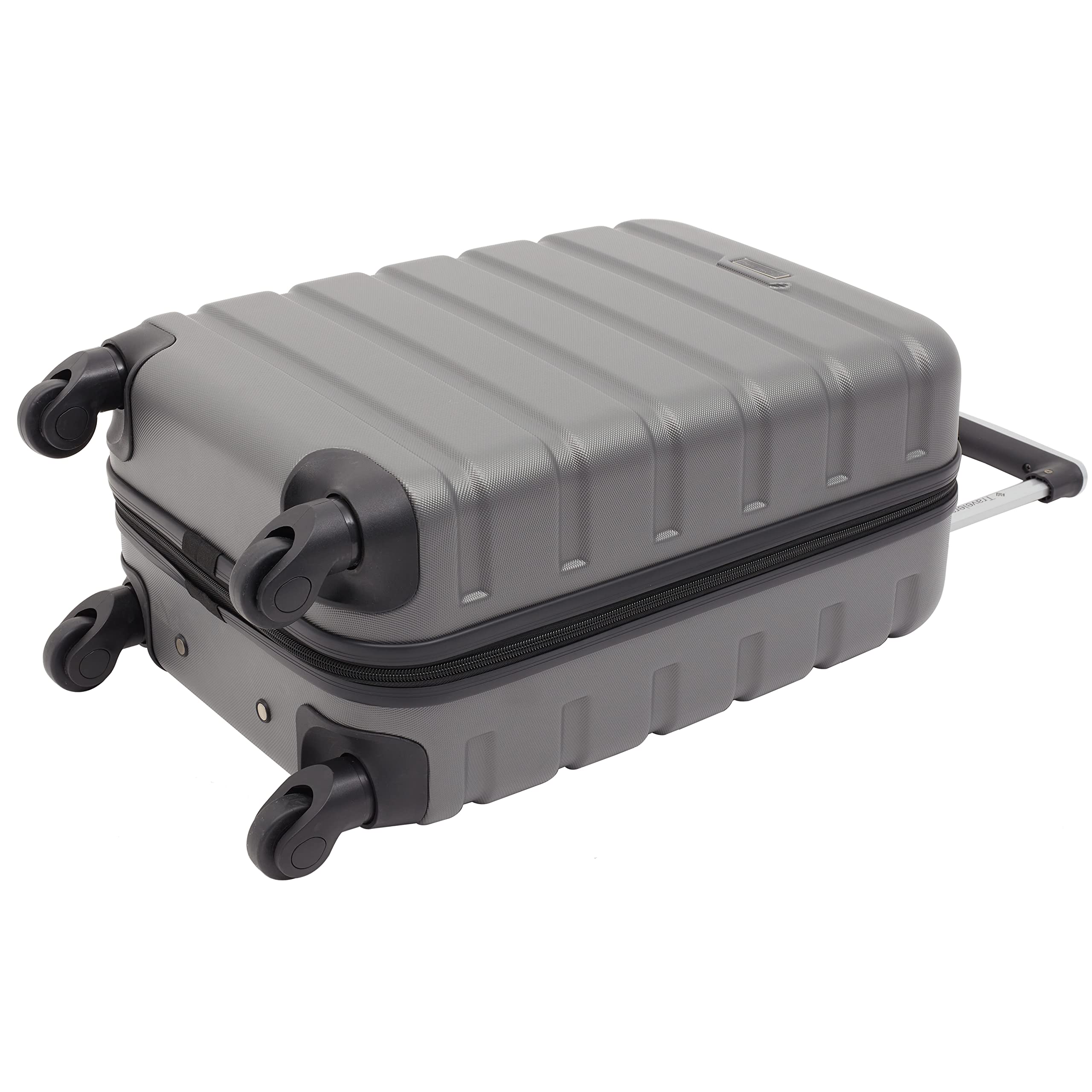 Travelers Club Harper 2-Piece Luggage Set in Charcoal - Lightweight & Durable Suitcase for Air Travel, Business Trips & Vacations