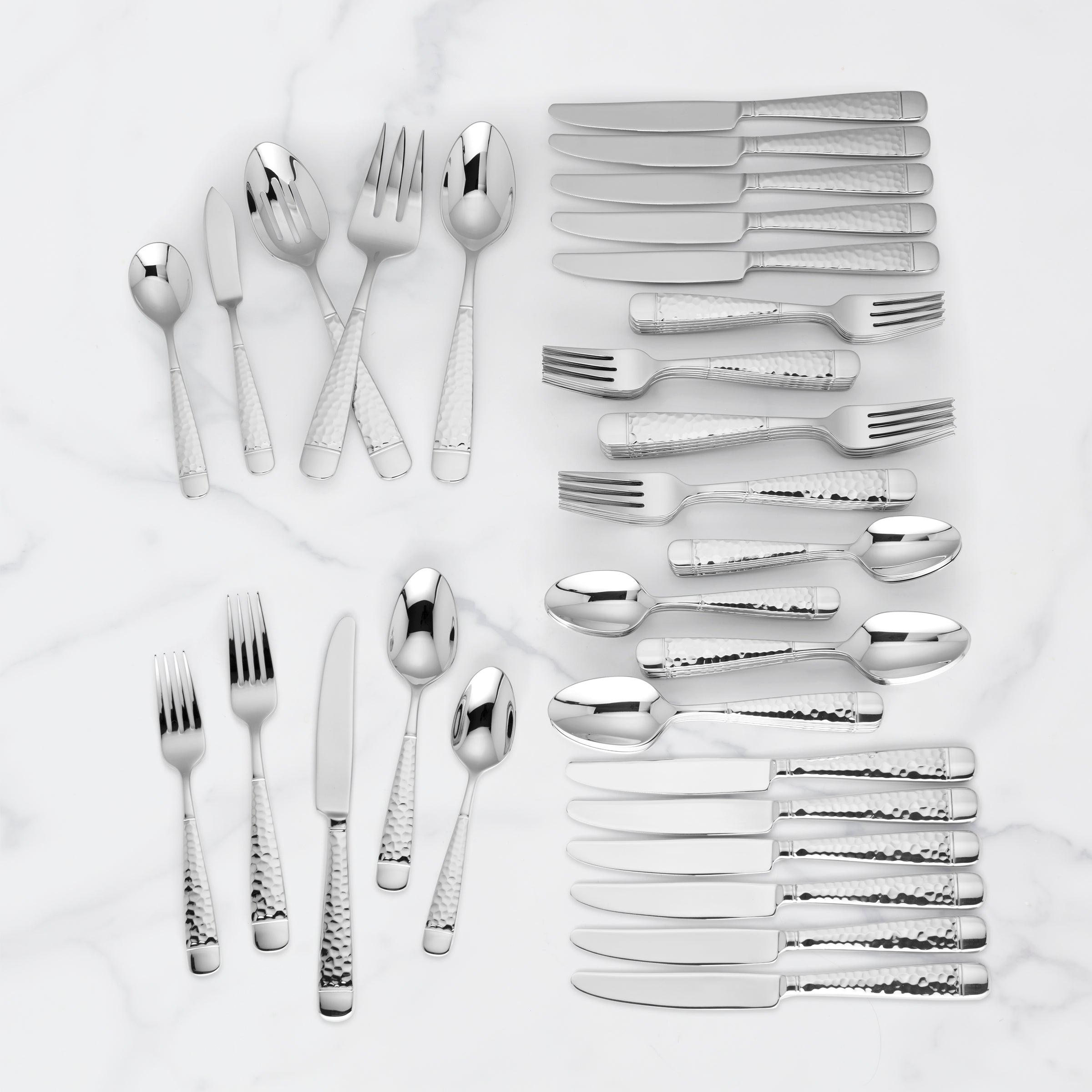 Eastwood 65-Piece Stainless Steel Flatware Set - Durable Silverware for Everyday Dining, Parties & Gifts