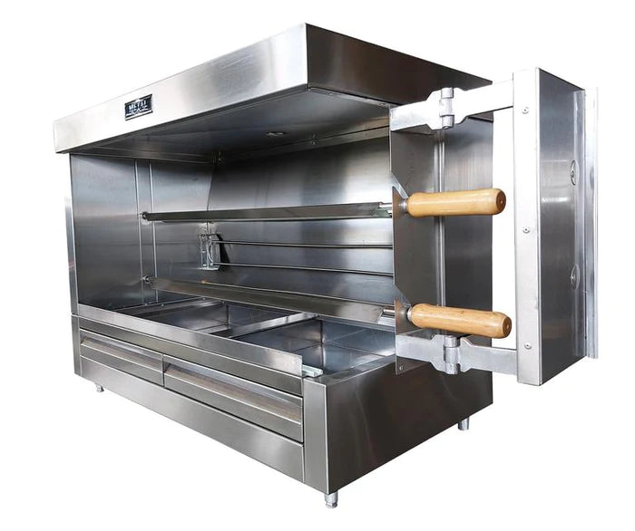 AMPTO Electric Chicken Rotisserie - Large Capacity for 10 Chickens | Commercial & Home Use | Perfect for Restaurants, Catering & Backyard BBQs