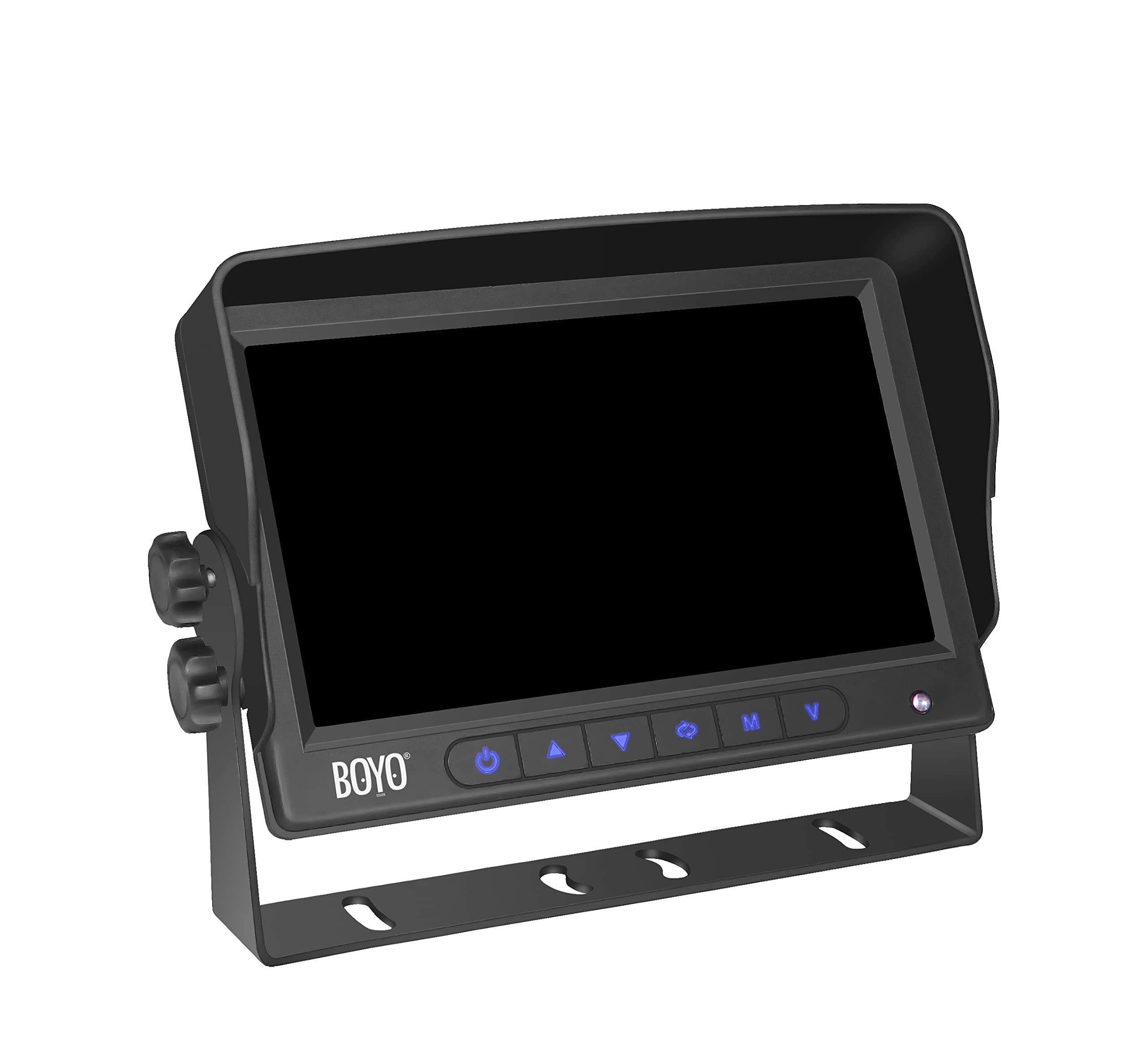 BOYO VTC700AI-4 7-Inch AHD Car Backup Monitor with 4 Channel AI Camera System - Intelligent Motion Detection & Parking Alert for Trucks, RVs, Trailers (Perfect for Night Driving & Reversing Safety)