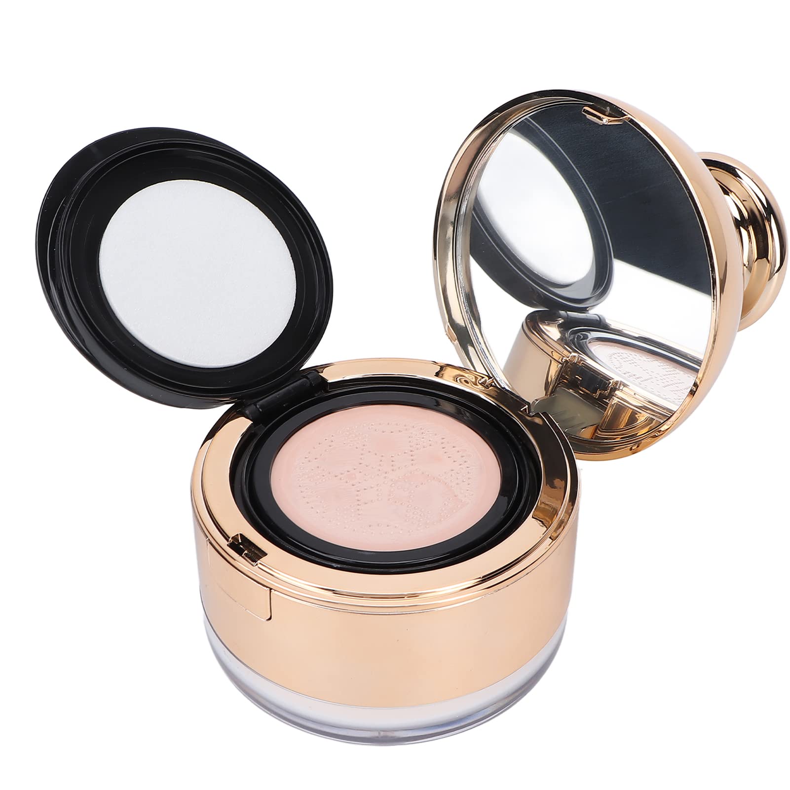 Air Cushion CC Cream Foundation - Moisturizing Loose Powder with Sponge Puff for Flawless Coverage | Perfect for Daily Makeup & On-the-Go Touch Ups