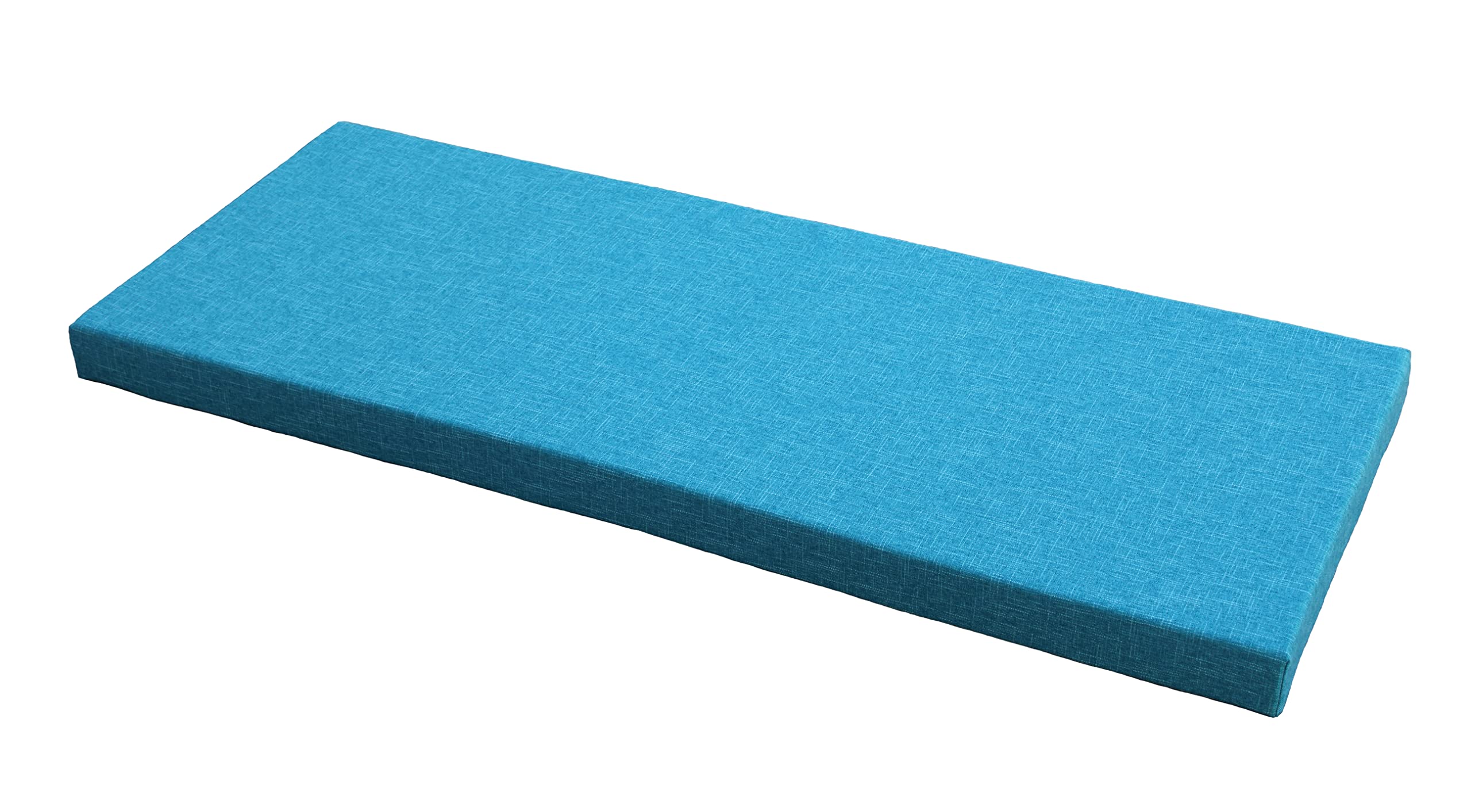 Custom Size Cushions for Outdoor & Indoor Use - Patio Furniture, Dining Bench, Storage Bench, Bedroom Bench, Shoe Rack - Thick Upholstery Foam (Turquoise, 70