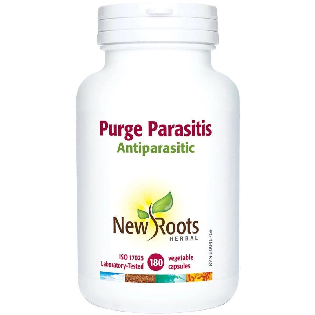 New Roots Purge Parasitis 180 Veggie Caps - Natural Parasite Cleanse & Detox Supplement for Gut Health - Supports Digestive Wellness & Immune System - Perfect for Cleansing Programs & Holistic Health Routines