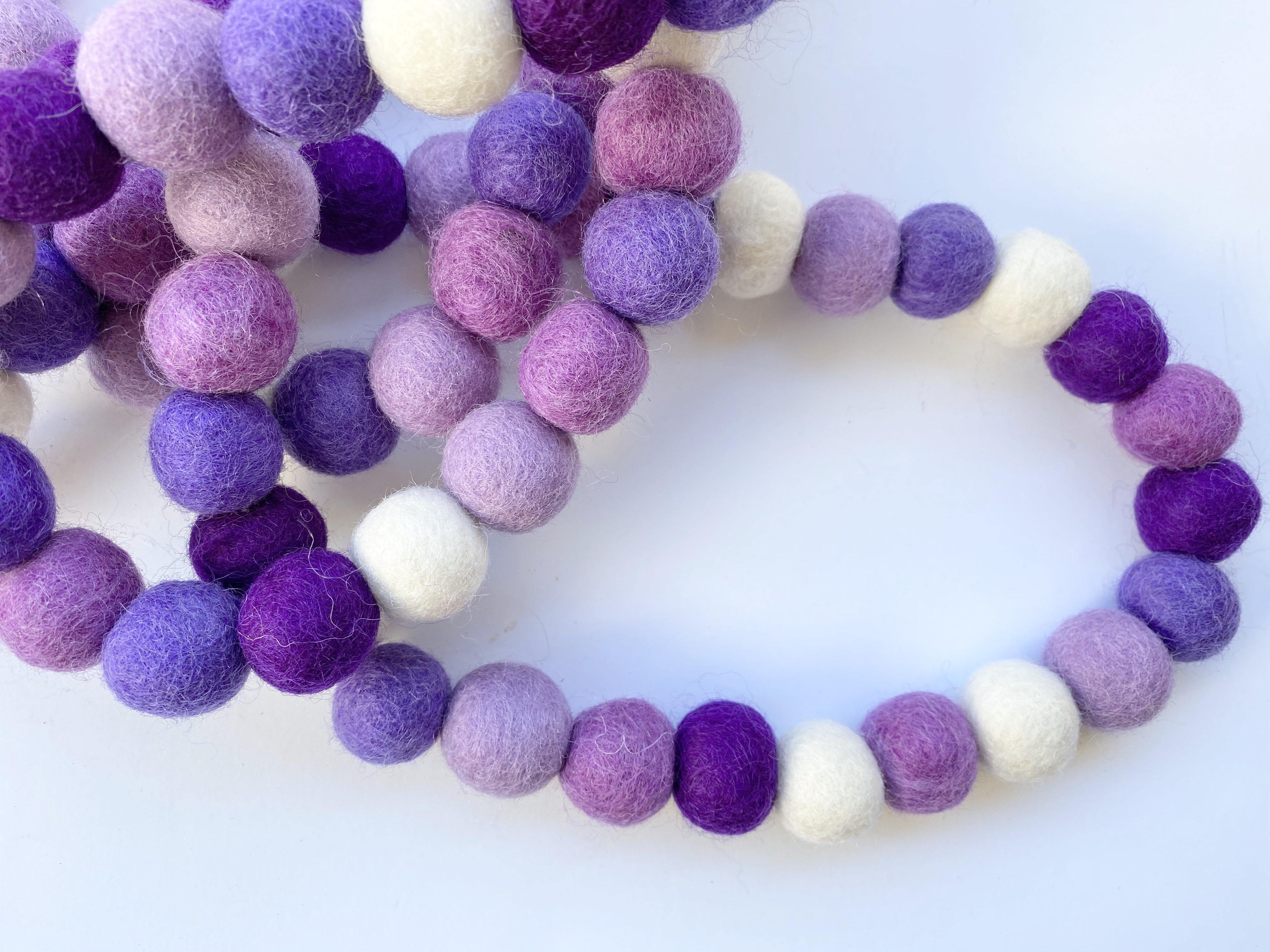 Beautiful Purple Garland for Home Decor - Perfect for Weddings, Parties & Nursery Room Decoration