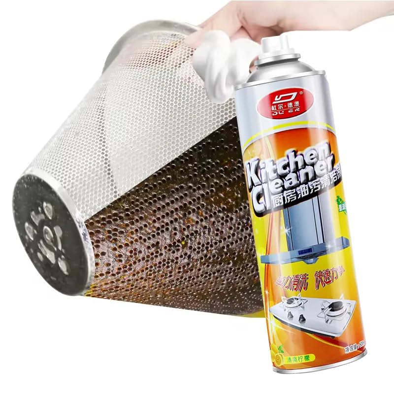 **WEXUS Heavy-Duty Kitchen Cleaner Foam Spray – Powerful Degreaser for Exhaust Fan, Stove, Oven & Appliances | Multi-Purpose Stain & Grease Remover (500ml) – Ideal for Deep Cleaning Kitchens, Restaurants & BBQ Grills**