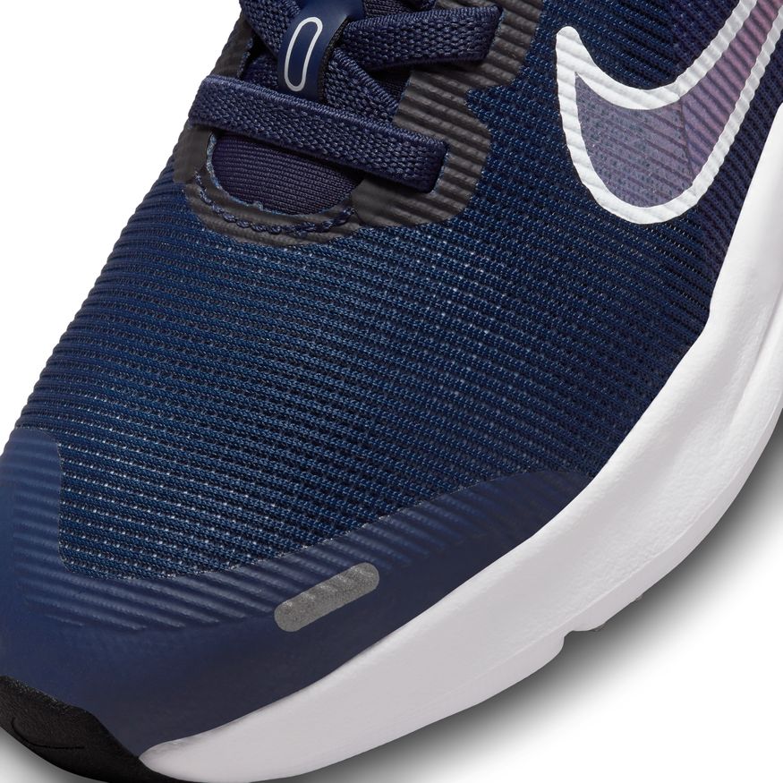 Nike Downshifter 12 A/C Kids Running Shoes - Midnight Navy/Game Royal - Lightweight & Breathable for School, Sports & Daily Activities