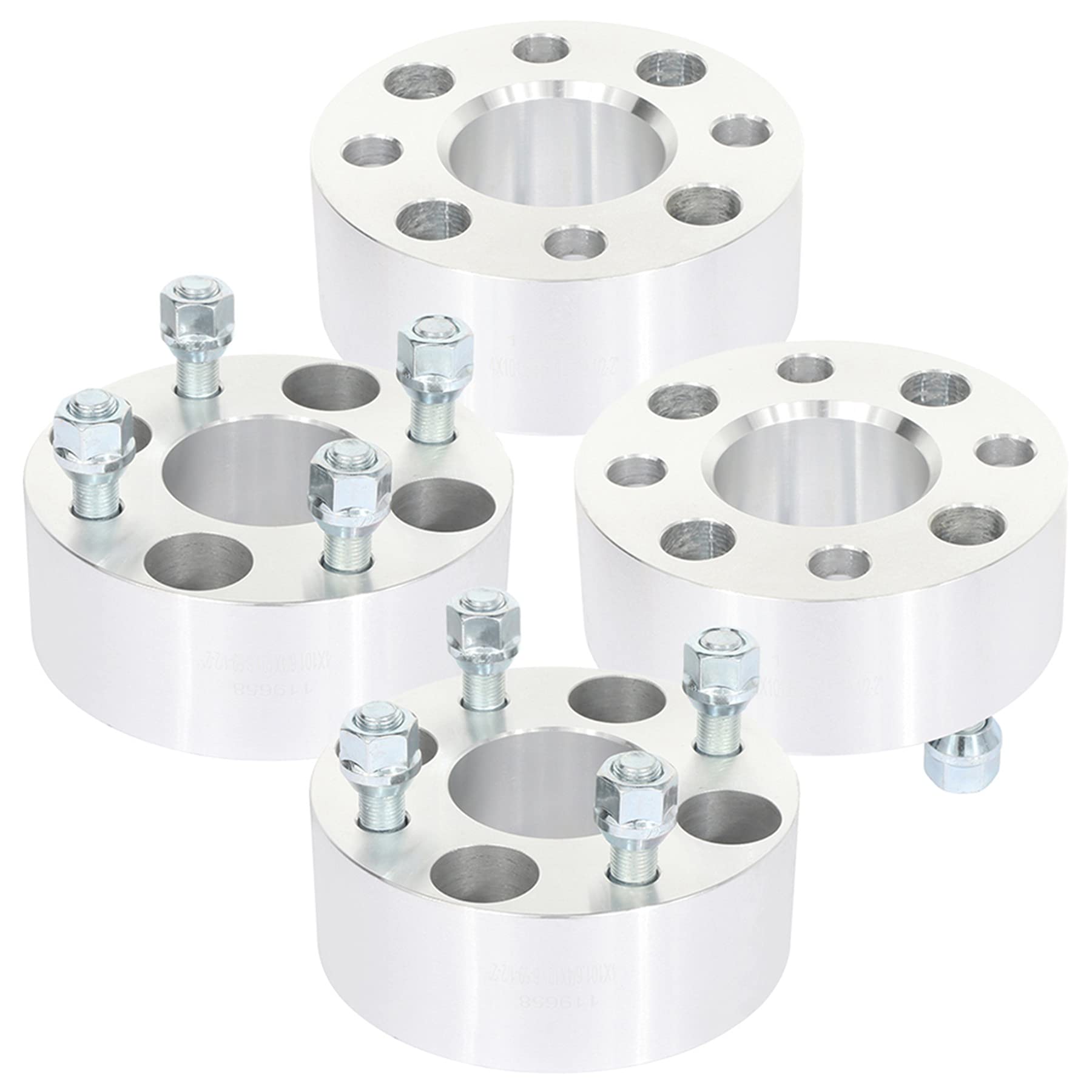 SCITOO 4X 4x101.6 2 Inch Wheel Spacers Adapters - 4 Lug 4x101.6mm to 4x101.6mm 1/2