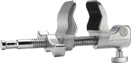 Kupo 4 Inch (10cm) Super Viser Clamp with Hex Receiver & End Jaw - Heavy Duty Studio Light Mounting Clamp for Photography, Film, and Video Production (Model KG601512)