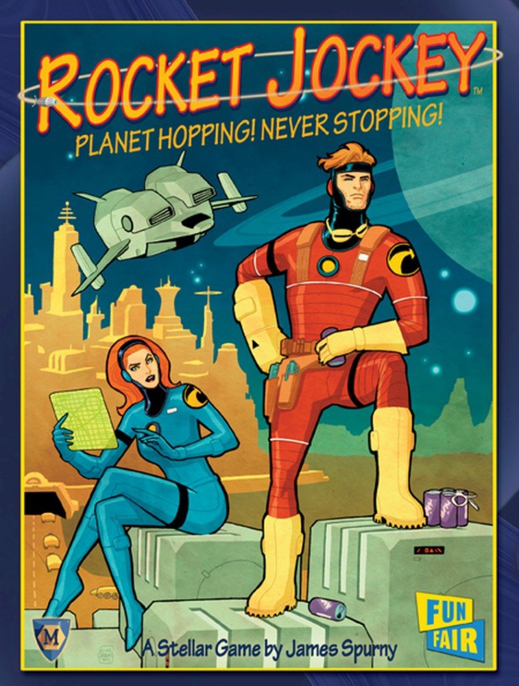 Mayfair Games Rocket Jockey - Exciting Space Adventure Board Game for Family Game Night & Strategy Game Lovers