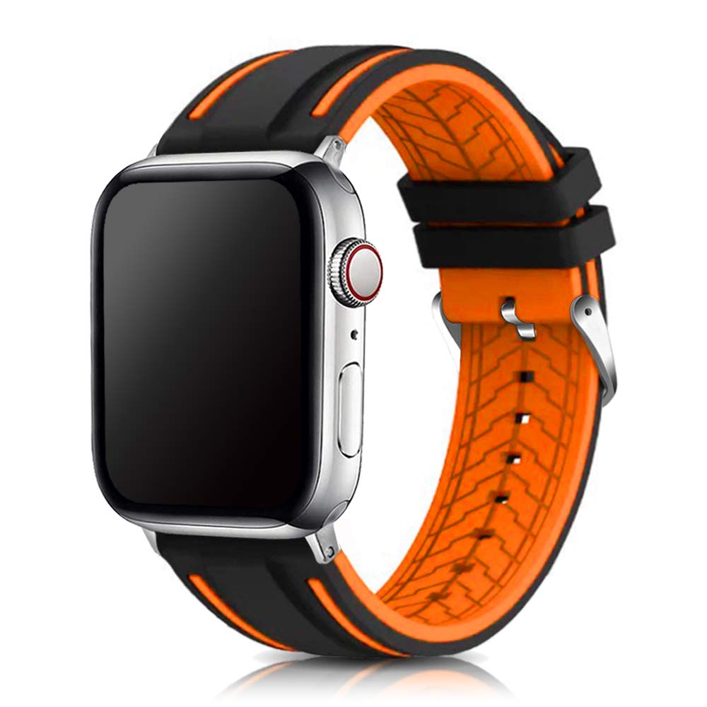 Compatible with Apple Watch Bands 49mm 45mm 44mm 42mm 41mm 40mm 38mm - Soft Silicone Sport Strap for Apple Watch Series 10/9/8/7/6/5/4/3/SE/Ultra 2 - Durable Sweatproof Replacement Band for Men & Women - Perfect for Running, Swimming & Everyday Wear