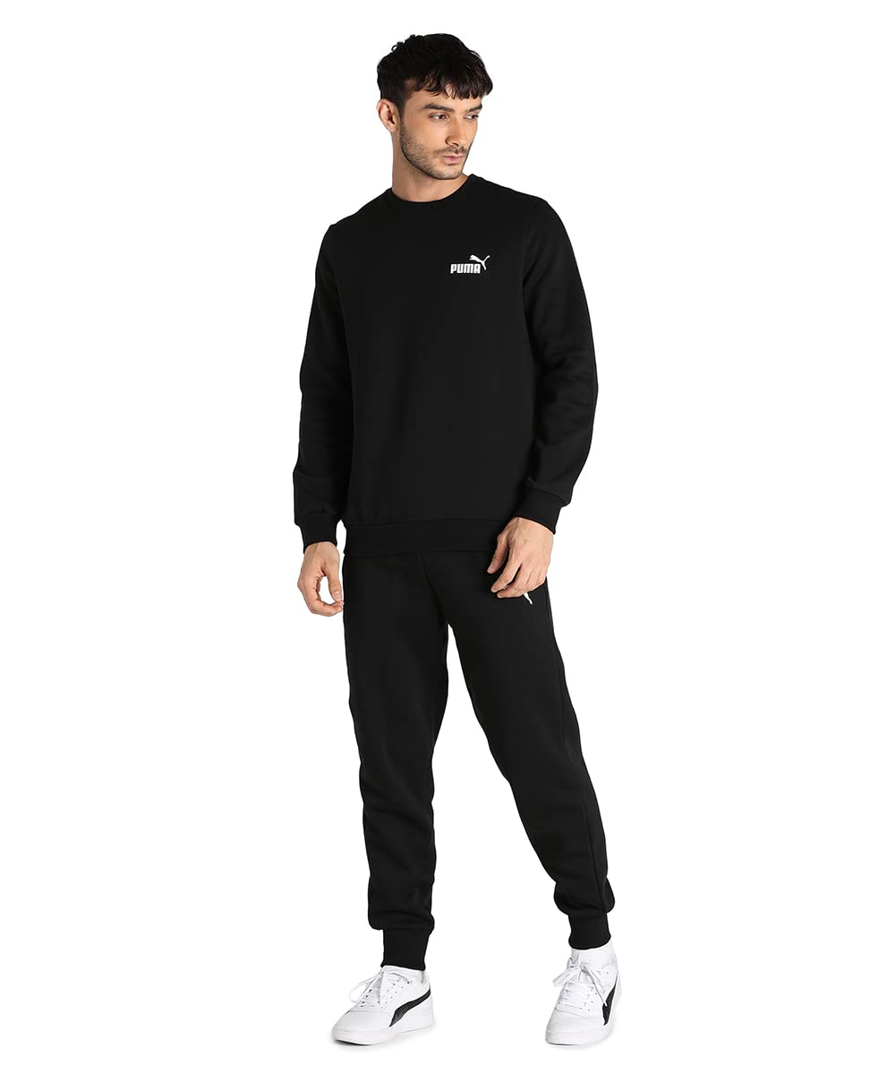 Puma Unisex ESS Small Logo Crew 男士休闲运动卫衣 日常穿搭与健身房必备