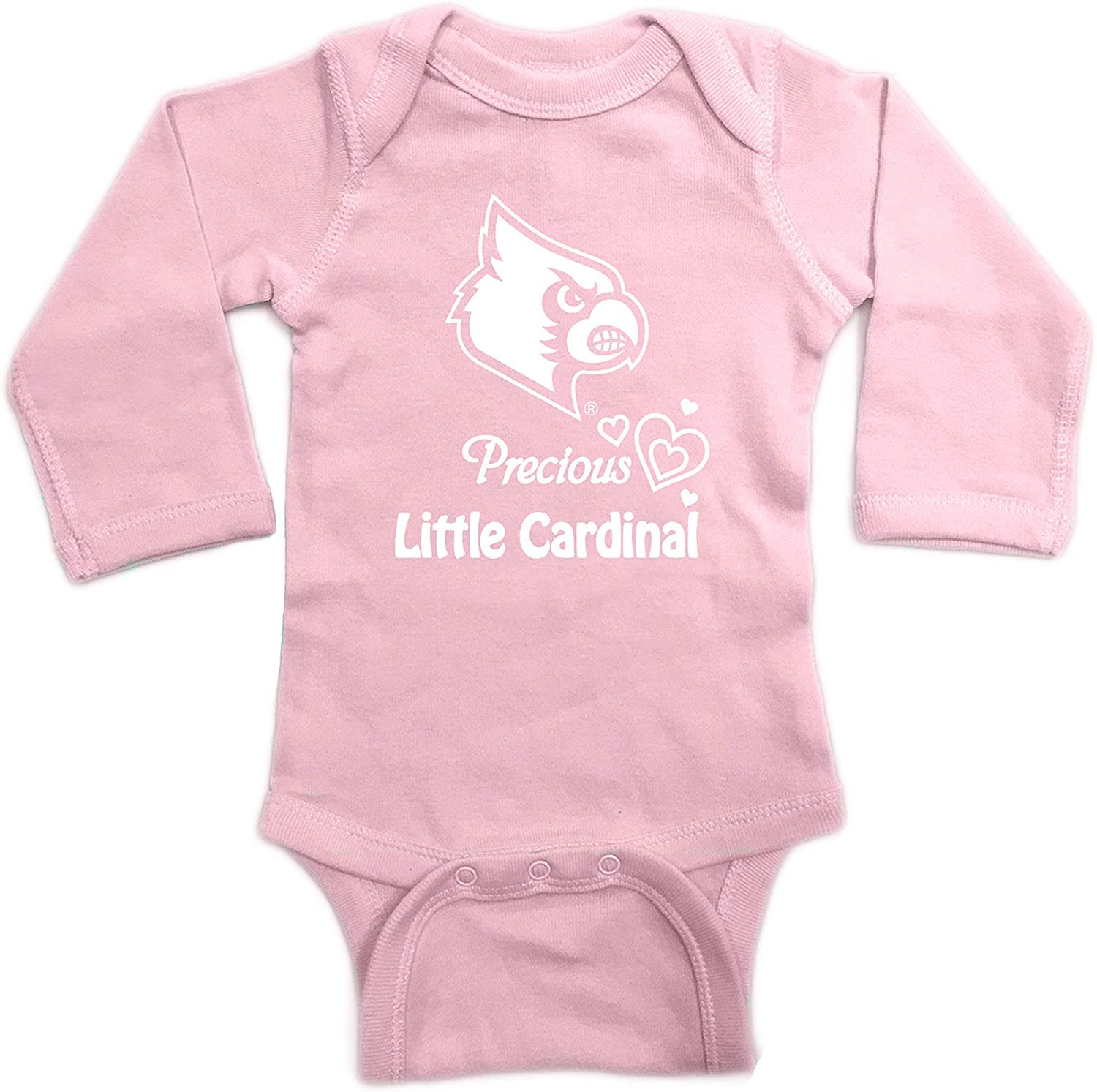 Pink Precious Fan Long Sleeve Baby Bodysuit - Soft Cotton Newborn Onesie for Baby Girls 0-3 Months | Perfect for Photoshoots, Gifts & Everyday Wear