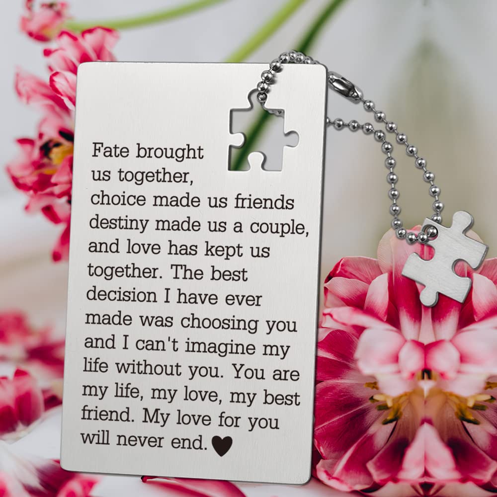 Romantic Birthday Card for Husband from Wife - Wallet Insert Love Note, Anniversary & Valentine's Gift for Men/Women - Perfect Gift for Him/Her, Boyfriend/Girlfriend - Ideal for Birthdays, Anniversaries & Special Occasions
