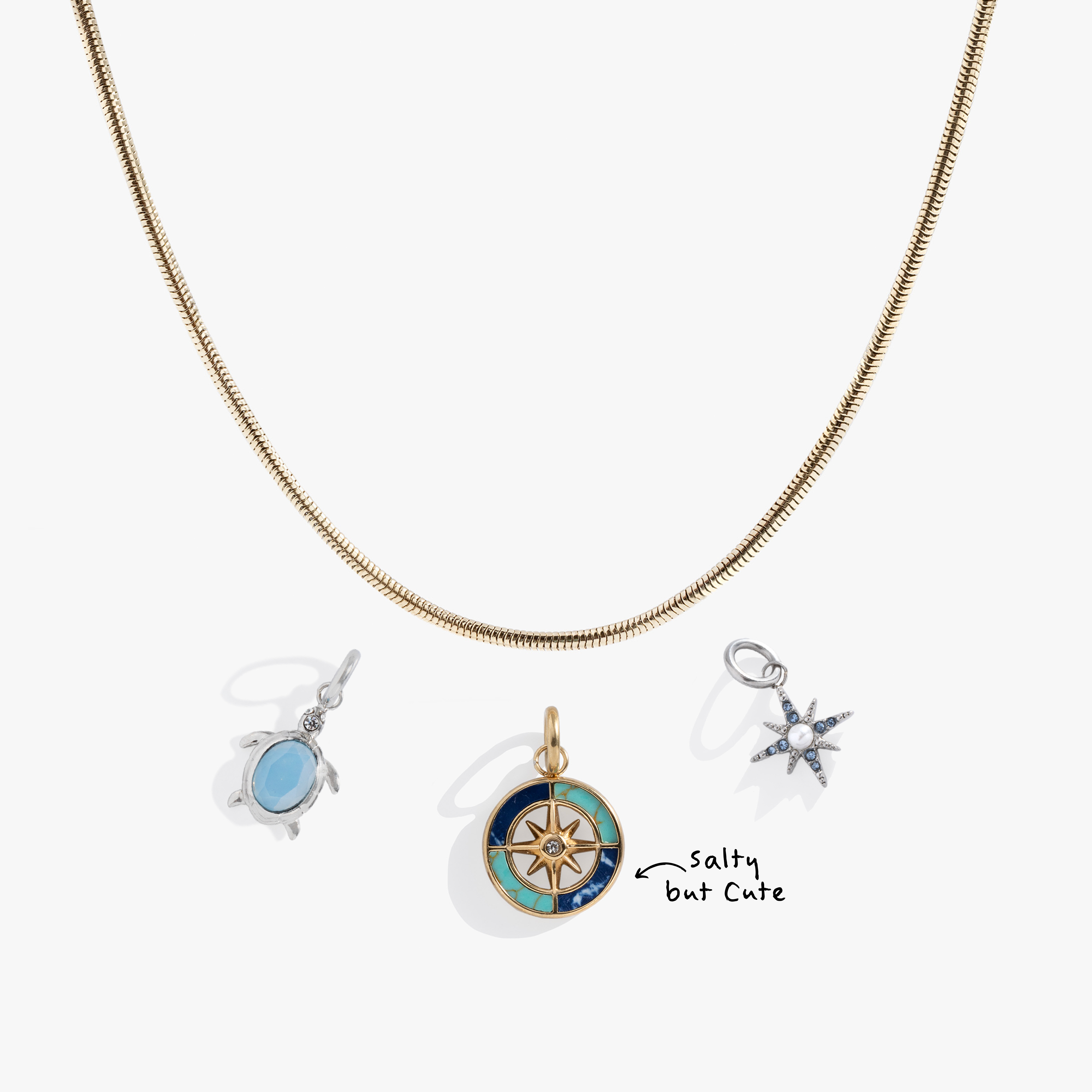 Endless Summer Necklace Charm Bundle - Boho Beach Jewelry Set for Women, Trendy Layered Necklaces with Shell & Star Charms - Perfect for Vacation, Beach Parties & Summer Festivals