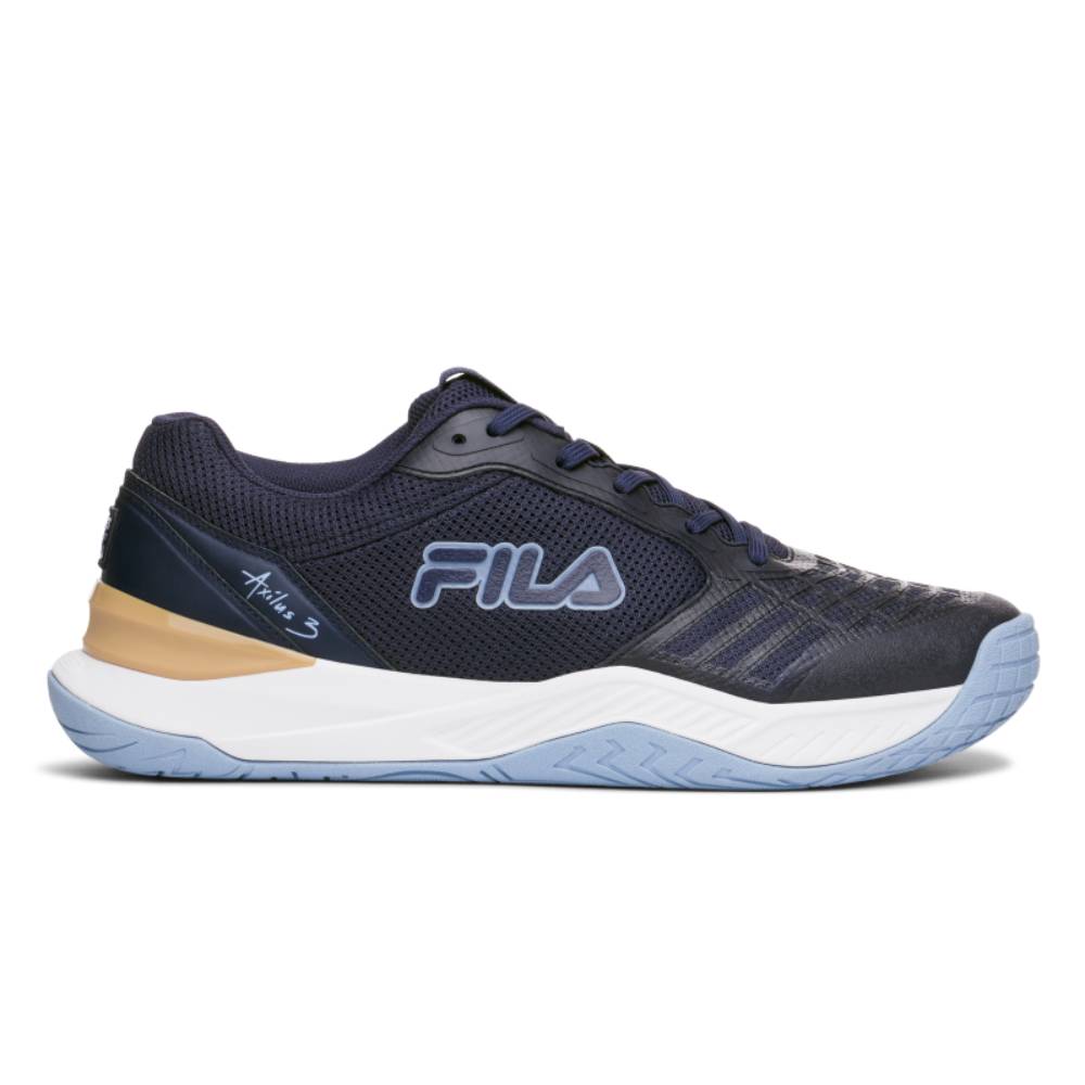 Fila Axilus 3 Men's Tennis Shoes - Navy Blue Athletic Sneakers for Court Sports & Casual Wear