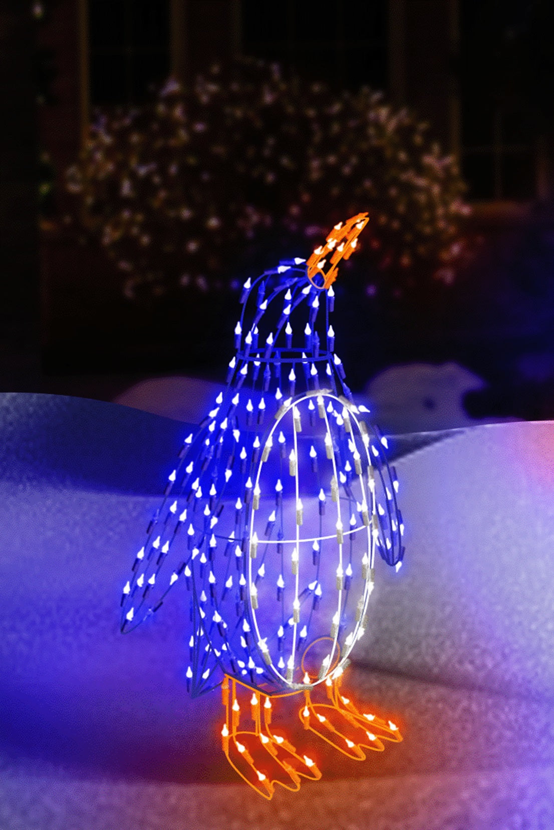 30 Twinkling LED Standing Penguin Christmas Decoration - Festive Holiday Home Decor for Indoor & Outdoor Use