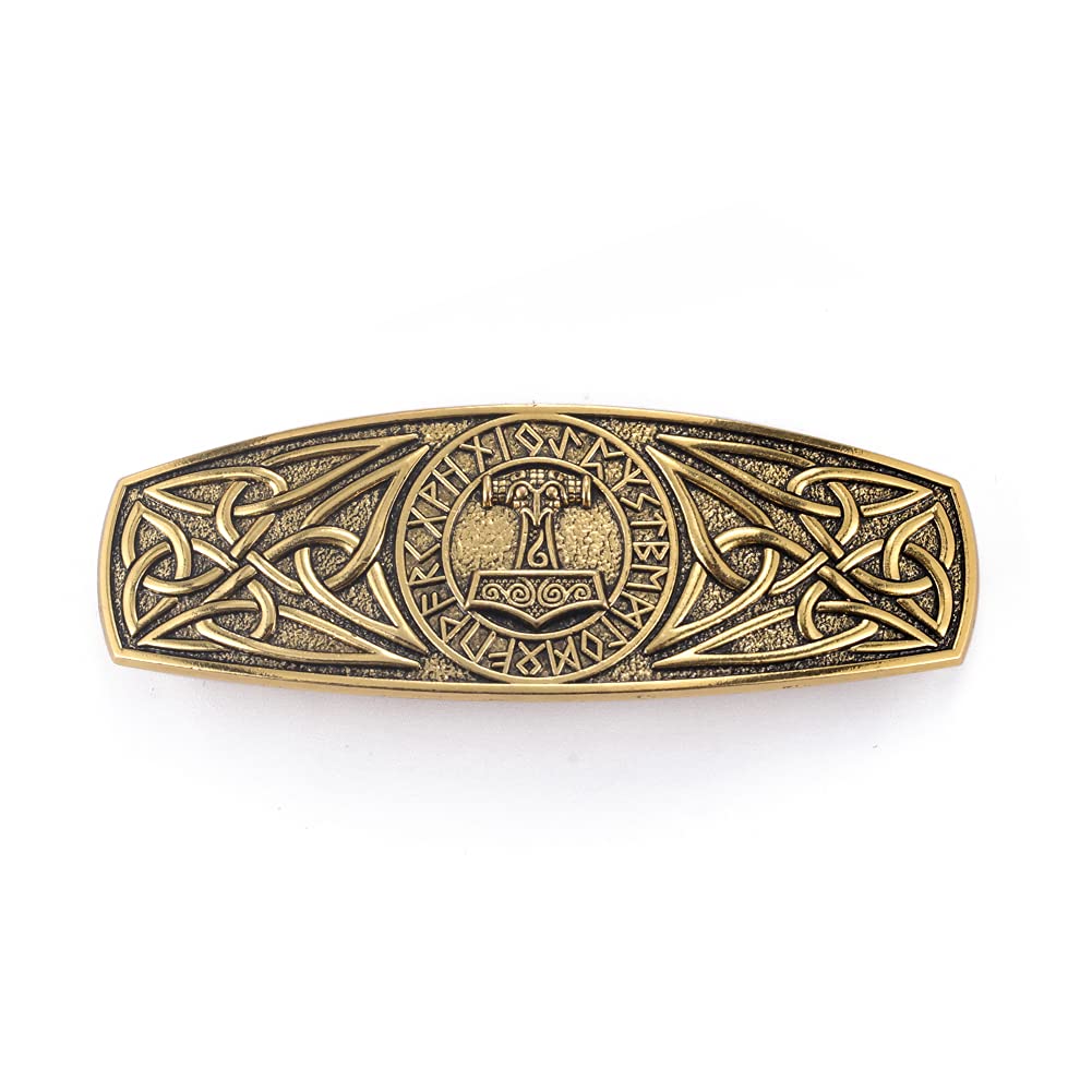 Vintage Celtic Knot Hair Clip - Metal Barrettes with Engraved Pattern, Women's Hair Accessories for Styling | Perfect for Weddings, Parties & Everyday Wear