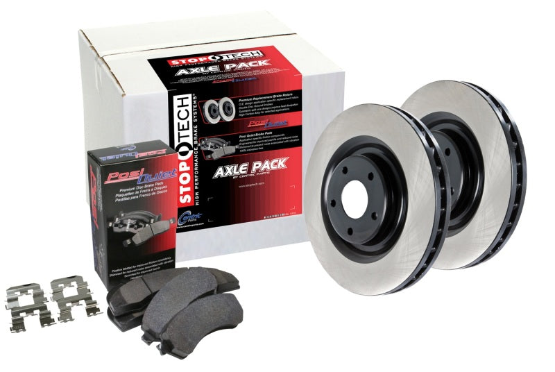 Centric OE Coated Front & Rear Brake Kit for Cars & Trucks (4 Wheel Set) - Perfect for Daily Commuting, Highway Driving & Performance Upgrades