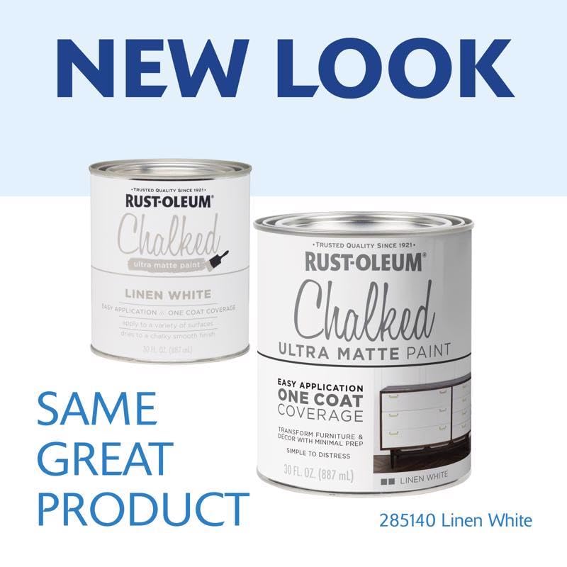 Annie Sloan Chalk Paint in Pure White (30 oz) - Premium Matte Finish for Furniture, Cabinets & DIY Home Decor Projects