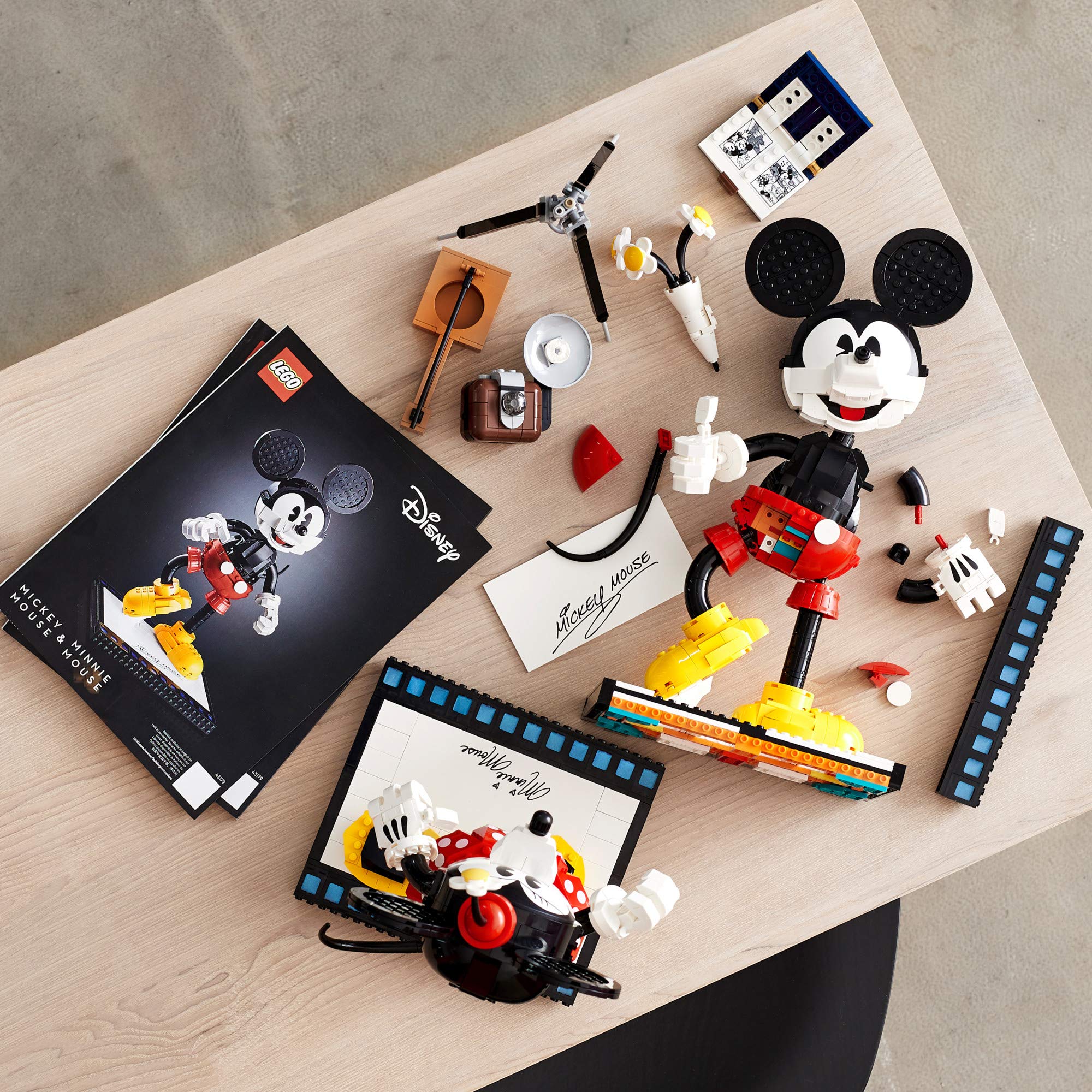 **LEGO Disney Mickey Mouse & Minnie Mouse Buildable Characters Set (43179) – Classic Collectible Adult Building Kit with 1,739 Pieces, Multicolor – Perfect for Disney Fans, Home Display & Gift Giving**