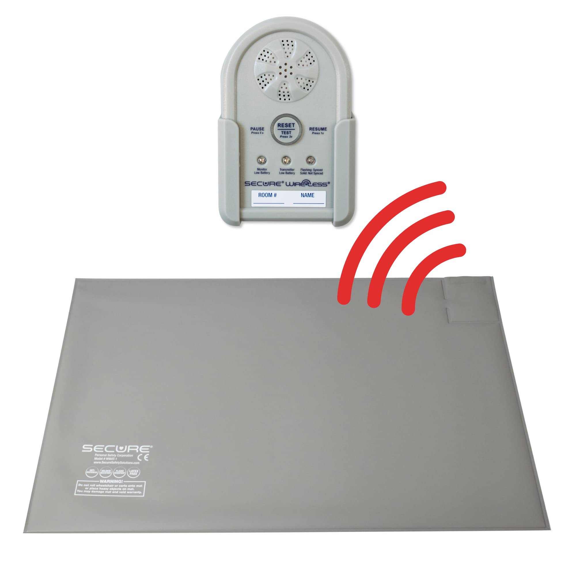 Wireless Floor Mat Sensor Bed Alarm for Elderly - 24