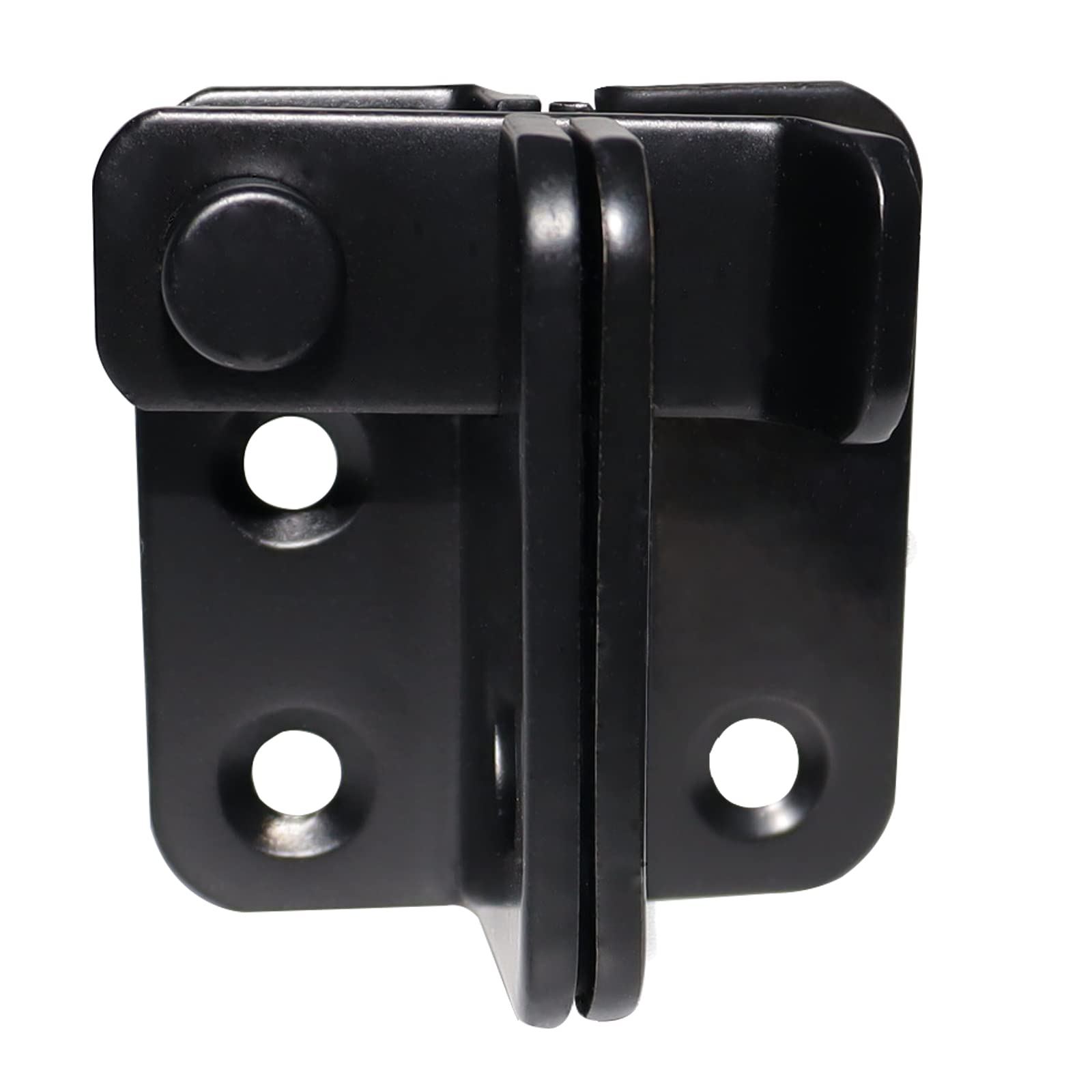 Heavy Duty Large Flip Door Lock - Solid Stainless Steel Security Lock with Padlock Hole for Barn Doors, Windows, Garages, Fences & Pastures | Weatherproof & Durable | Perfect for Farm, Ranch & Outdoor Use (Large Black)