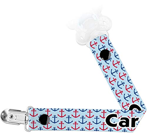 Personalized Anchors & Waves Pacifier Clip for Babies - Durable & Stylish Baby Accessory for On-the-Go Parents - Perfect for Strollers, Car Seats & Diaper Bags