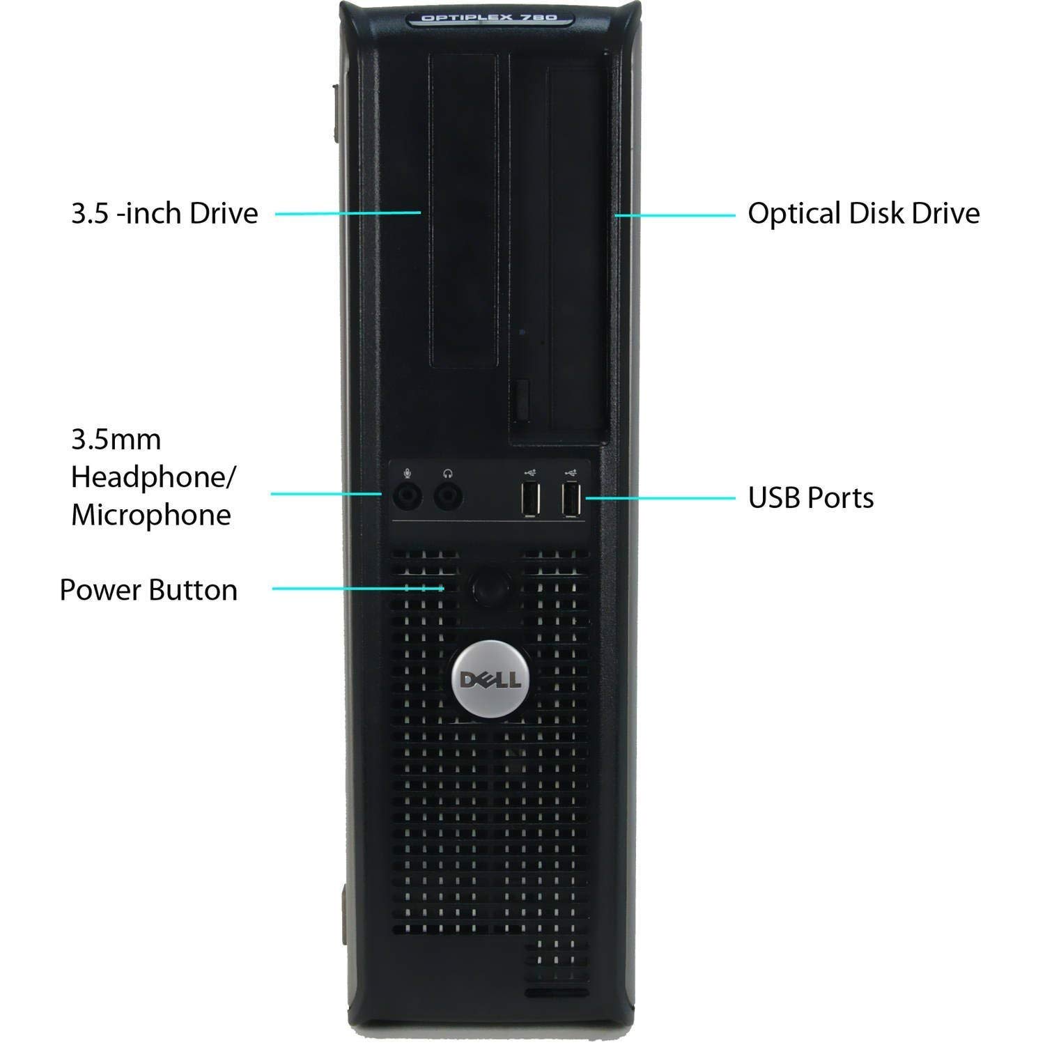 Refurbished Dell Optiplex Desktop PC - Intel Core 2 Duo 3.0GHz, 8GB RAM, 1TB HDD, Windows 10 Pro (64-bit) with Dual 19