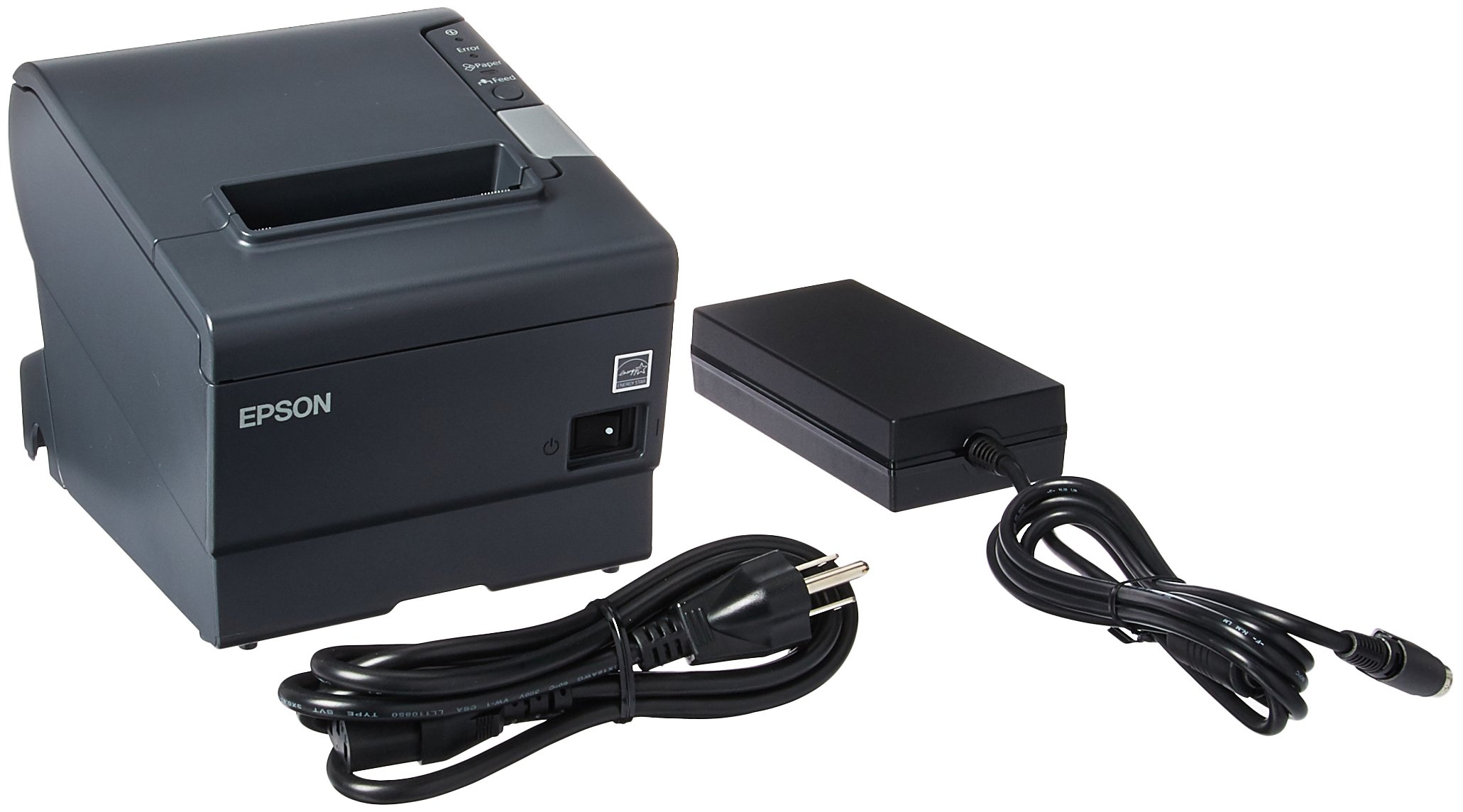 TM-T88V Direct Thermal Printer - Fast & Reliable Monochrome Receipt Printing - Dark Gray for Retail, Restaurant & POS Systems
