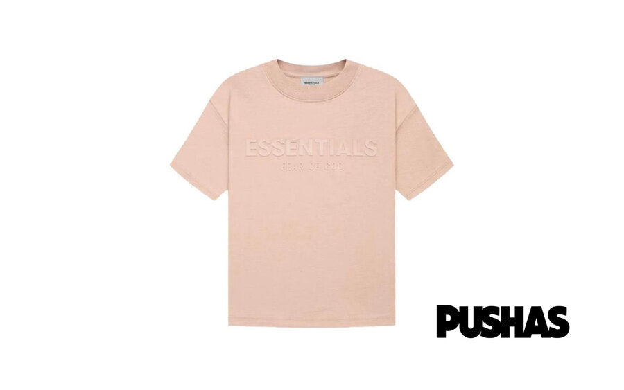 ESSENTIALS Kids Matte Blush Logo T-Shirt | Soft Cotton Tee for Boys & Girls | Perfect for School, Playdates & Casual Outfits