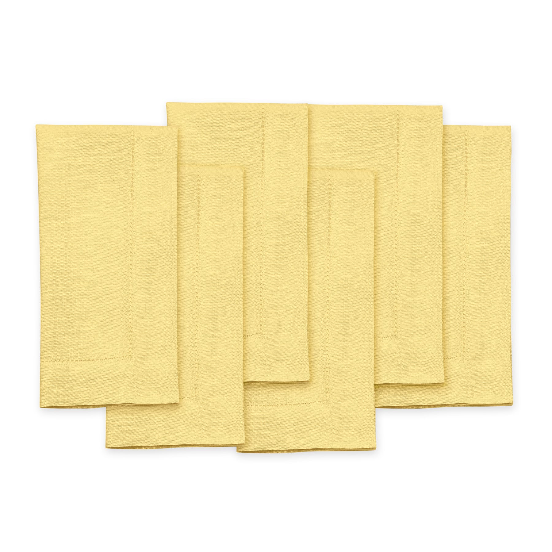 Premium Classic Hemstitch Linen Napkins - Elegant Dinner Table Decor for Weddings, Parties & Fine Dining