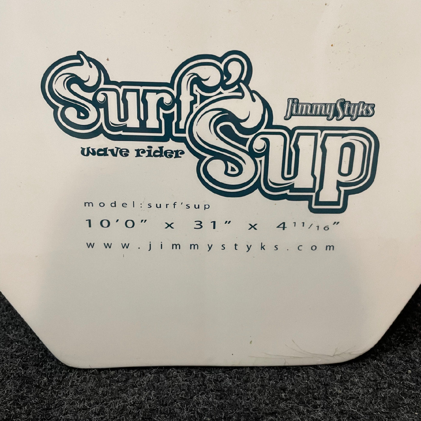 Jimmy Styks SURF 'SUP Wave Rider 10'0 Stand Up Paddle Board - Lightweight & Durable Inflatable SUP for Surfing, Yoga, Fishing | Perfect for Ocean, Lake & River Adventures