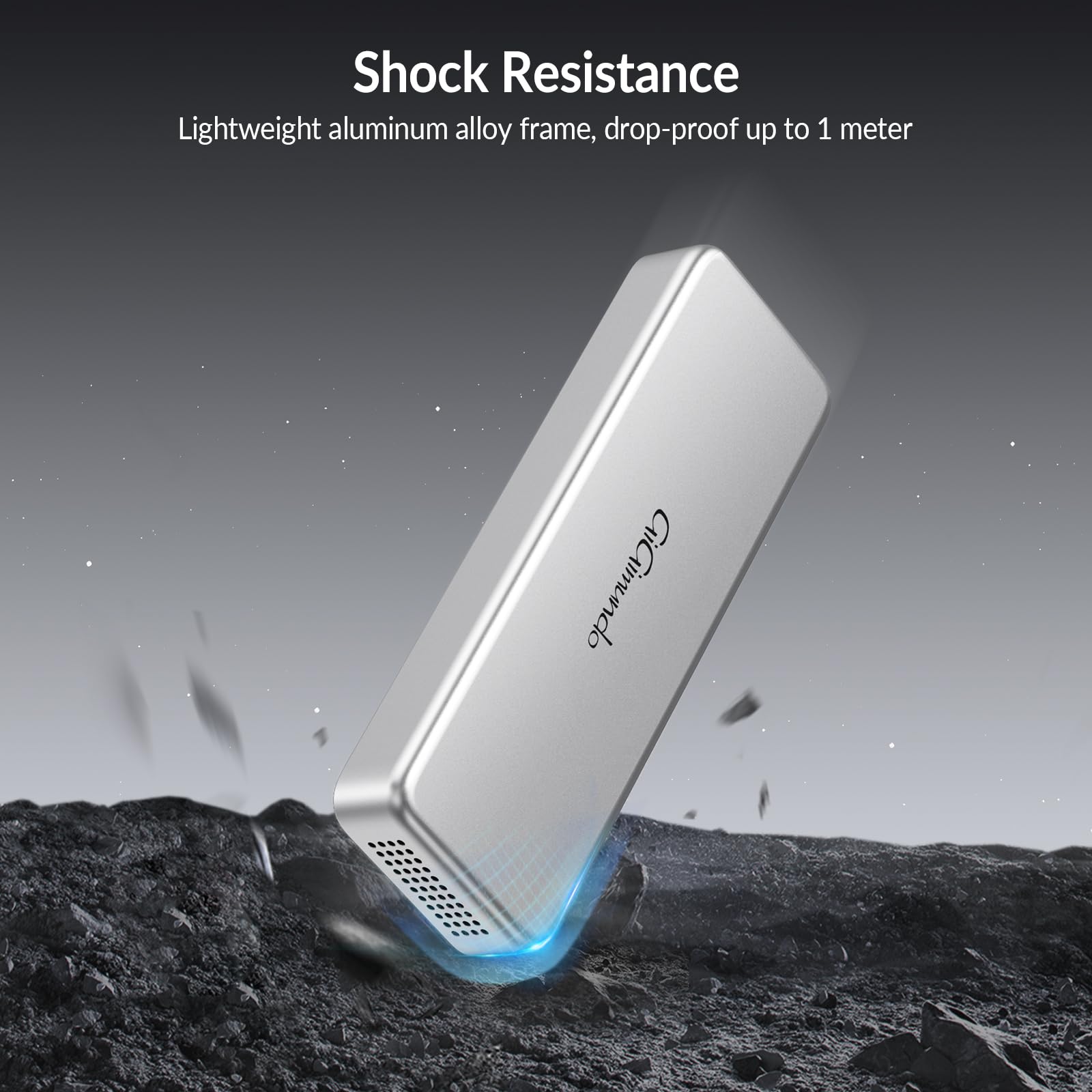**G40 USB4 40Gbps Portable SSD 512GB - High-Speed External SSD with CNC Aluminum Body & Active Cooling Fan | Ultra-Fast 3200MB/s Transfer for Content Creators, Photographers & Gamers | Perfect for 4K Video Editing, Gaming & Large File Storage**