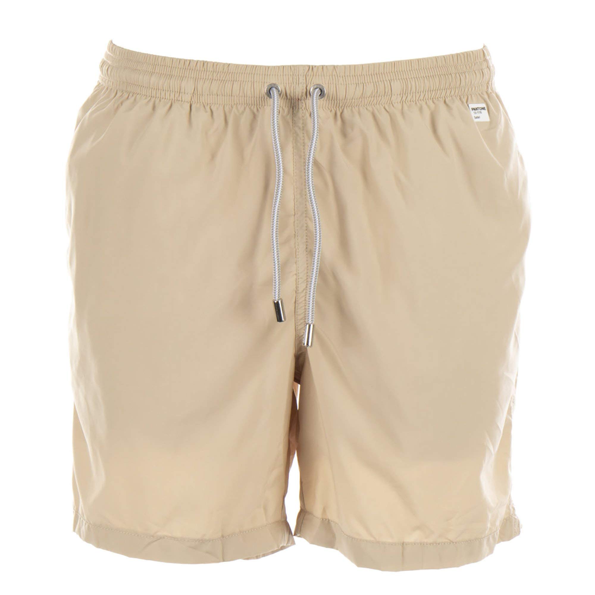 MC2 St. Barth Men's Quick-Dry Swim Shorts - Khaki Light Fabric Beach Trunks with UPF Protection - Perfect for Pool, Beach Vacation & Summer Water Activities