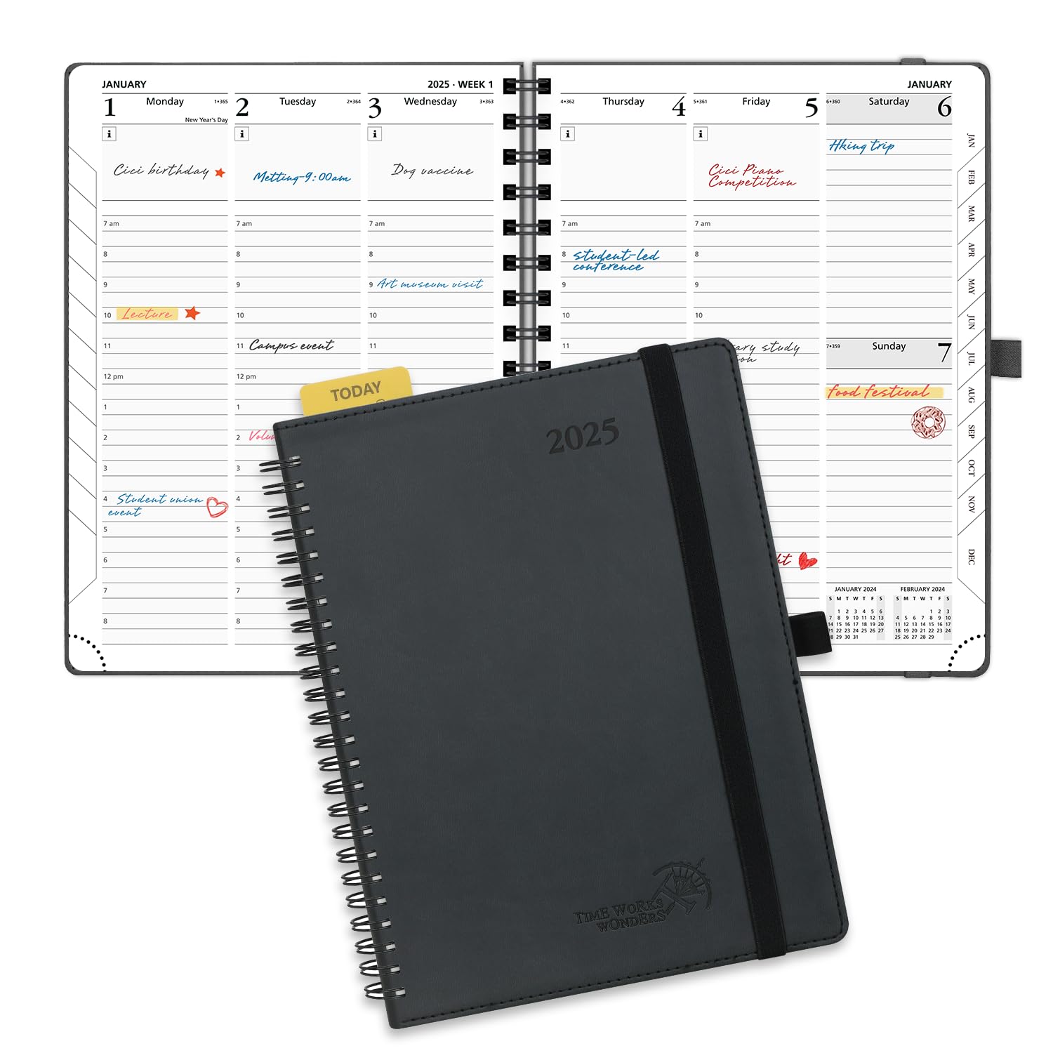 POPRUN 2025 Weekly Planner 6.5