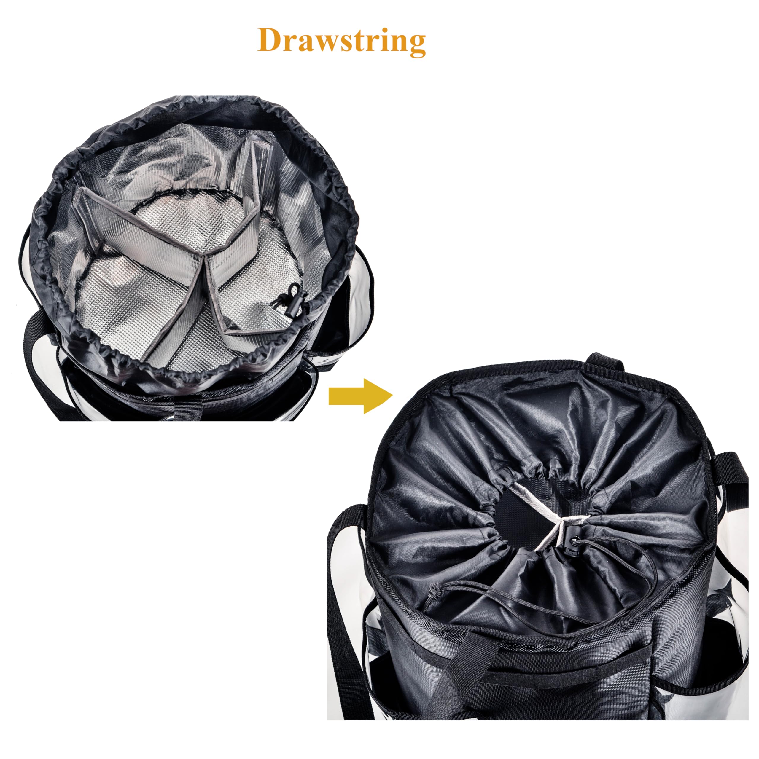 Professional 2-Piece Circular Hairdressing Bag Set - Large Capacity Heat-Resistant Barber Travel Organizer for Hairstylists & Cosmetologists | Waterproof Makeup & Tool Storage Bag for Salon, Travel, and Shower Essentials