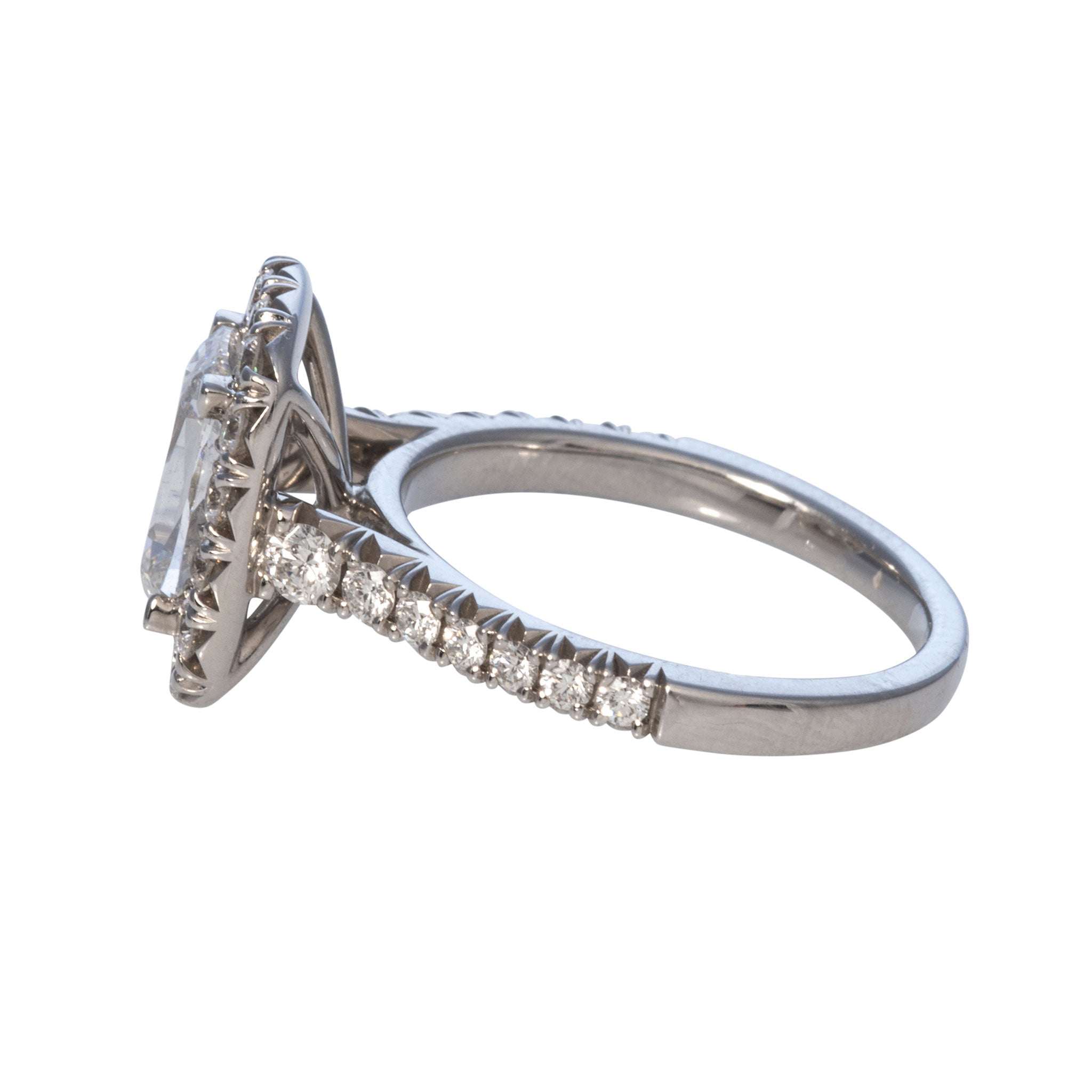 1.5ct Cushion Cut Diamond Engagement Ring in 14K Gold with Pavé Halo - Perfect for Proposals, Anniversaries & Bridal Jewelry