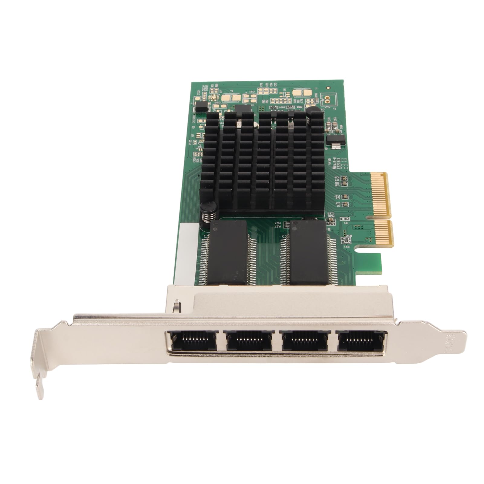 Gigabit Ethernet PCIe Network Card - 4 Port 10/100/1000Mbps RJ45 PCI Express 2.0 Adapter with Bracket for Server & Desktop Computer | High-Speed Wired Networking for Gaming, Streaming & Office Use