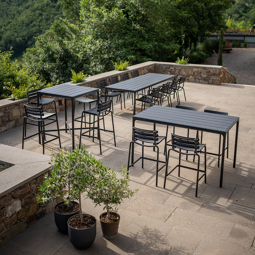 4-Piece Outdoor Dining Table Set with Adjustable Leg Extensions - Perfect for Patio, Garden, and Backyard Entertaining