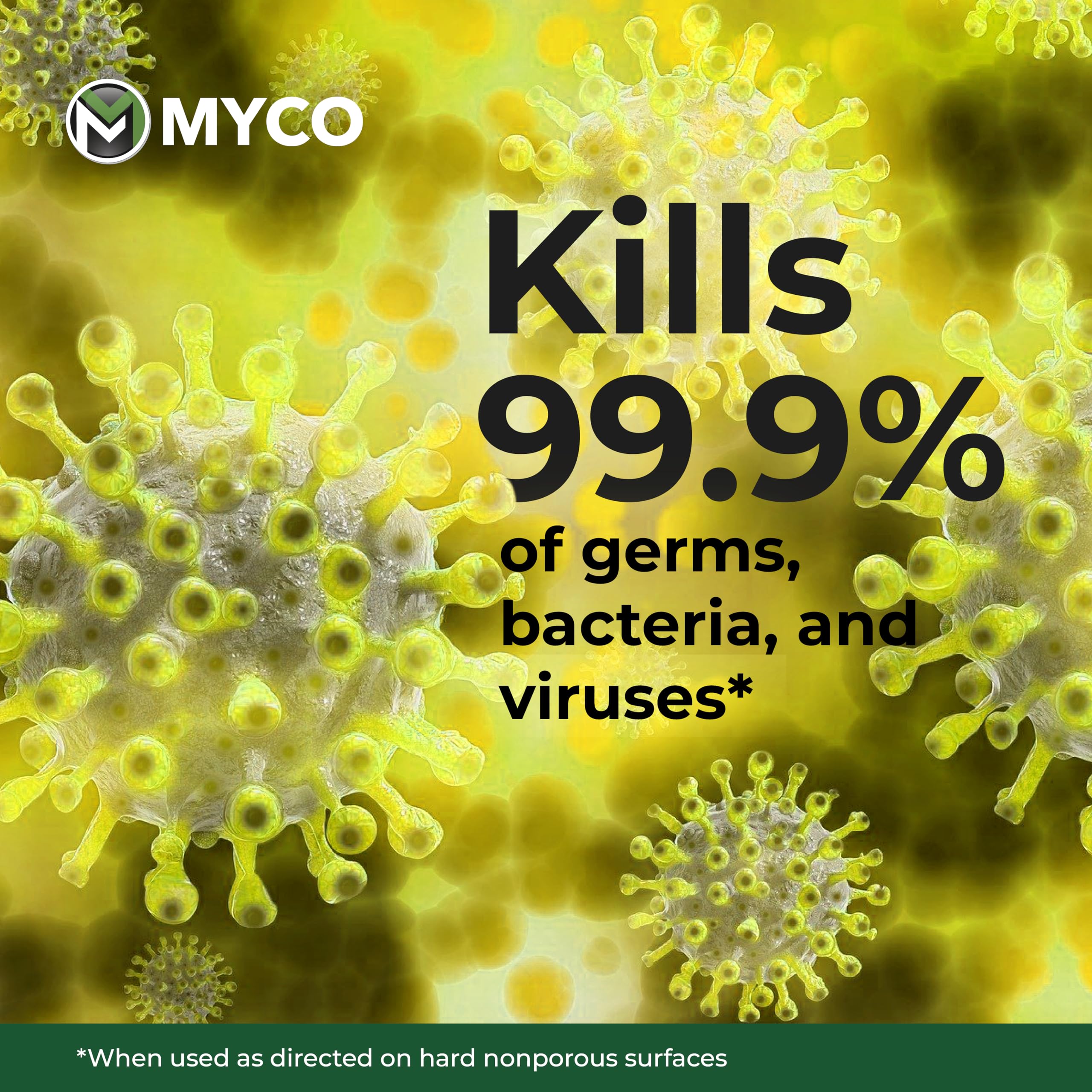 Myco Mold Control Concentrate - EPA Registered Disinfectant & Cleaner for Mold Remediation | Hospital-Grade Formula for Homes, Hospitals, Schools & Commercial Use | 1 Gallon | Ideal for Bathrooms, Basements & Water-Damaged Areas