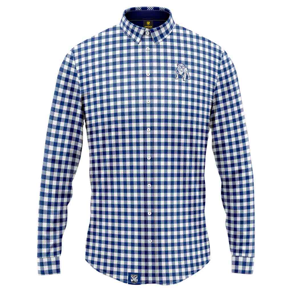 Canterbury Bulldogs 'Dawson' Men's Business Shirt - Premium Cotton Formal Dress Shirt for Office, Work & Special Occasions