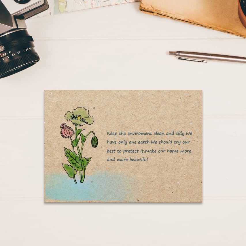 Spring Flower Clear Stamps for Card Making - Lily Daisy Plants Transparent Rubber Stamps | DIY Scrapbooking, Bullet Journal Decoration, Handmade Crafts & Notebook Embellishment | Perfect for Greeting Cards, Wedding Invitations & Art Journals
