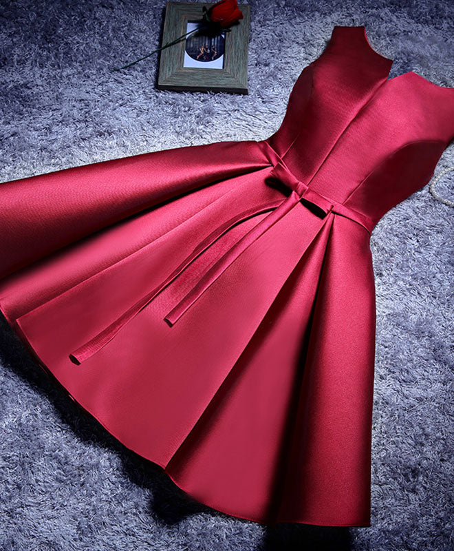 Elegant A-Line Satin Short Prom Dresses for Women - Formal Bridesmaid Dresses for Weddings & Special Occasions - Perfect for Homecoming, Cocktail Parties & Evening Events