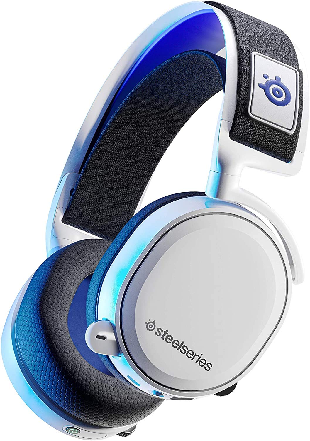 SteelSeries Arctis 7P Wireless Gaming Headset - 2.4GHz Lossless Audio for PS5/PS4 - Comfortable White Headphones with Microphone - Perfect for Competitive Gaming & Streaming