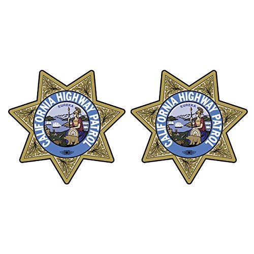 California Highway Patrol Seal Vinyl Magnet 2-Pack - CHP Car Magnet Bumper Sticker for Vehicles, Trucks & Metal Surfaces - Show Your Support for Law Enforcement