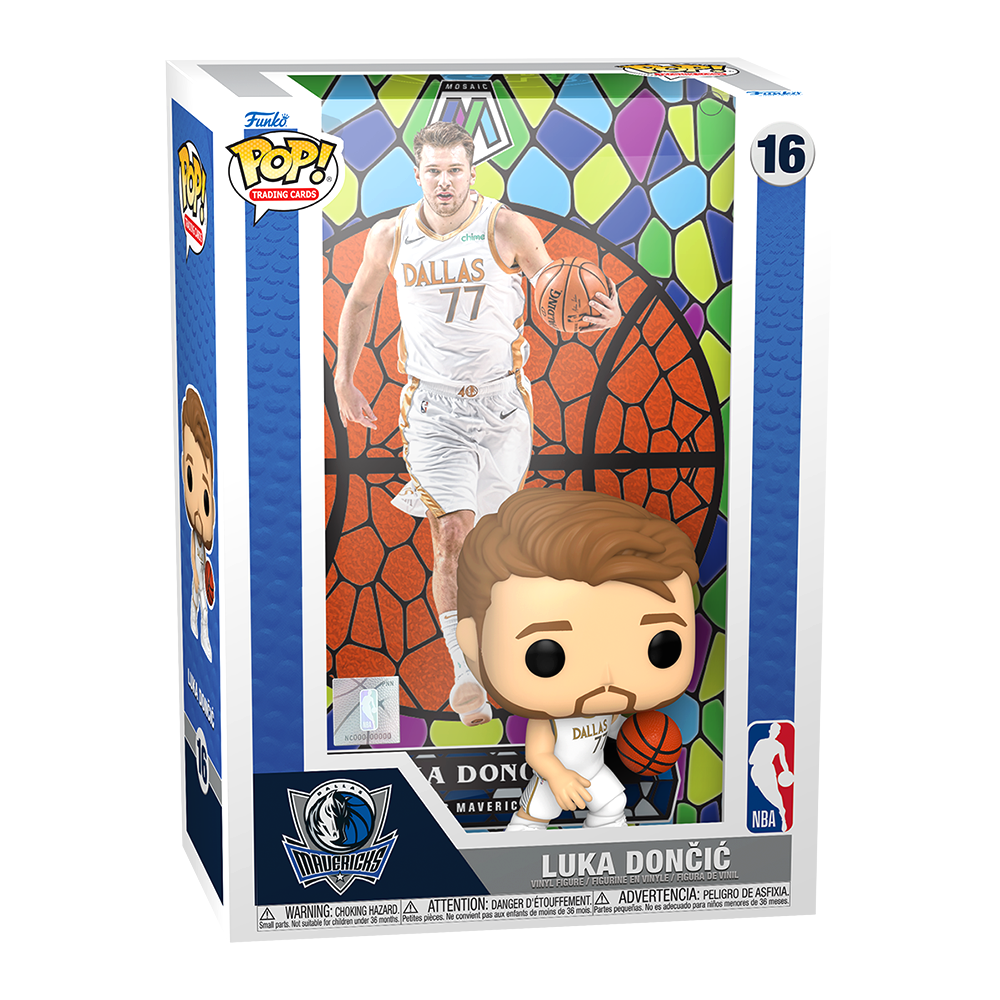 Luka Doncic Funko Pop Trading Card #16 - Exclusive Collectible for NBA Fans & Sports Memorabilia Enthusiasts - Perfect for Display, Gifts, and Game Room Decor